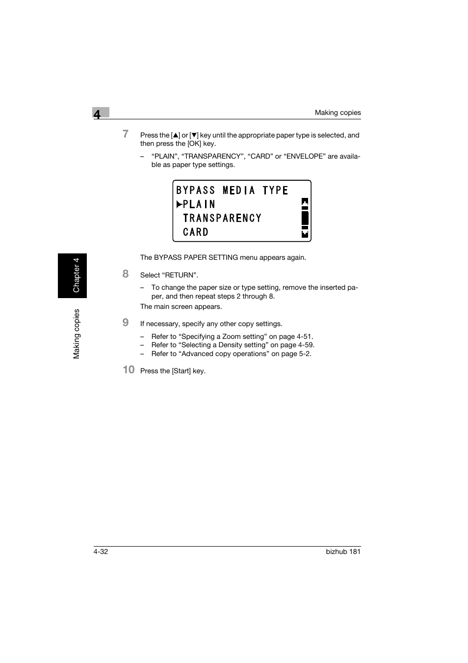 Konica Minolta bizhub 181 User Manual | Page 125 / 322