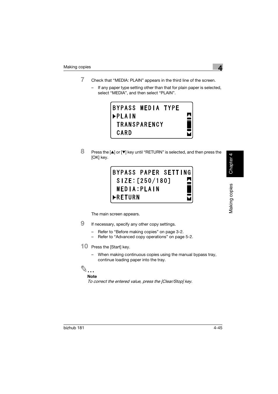 Konica Minolta bizhub 181 User Manual | Page 138 / 322