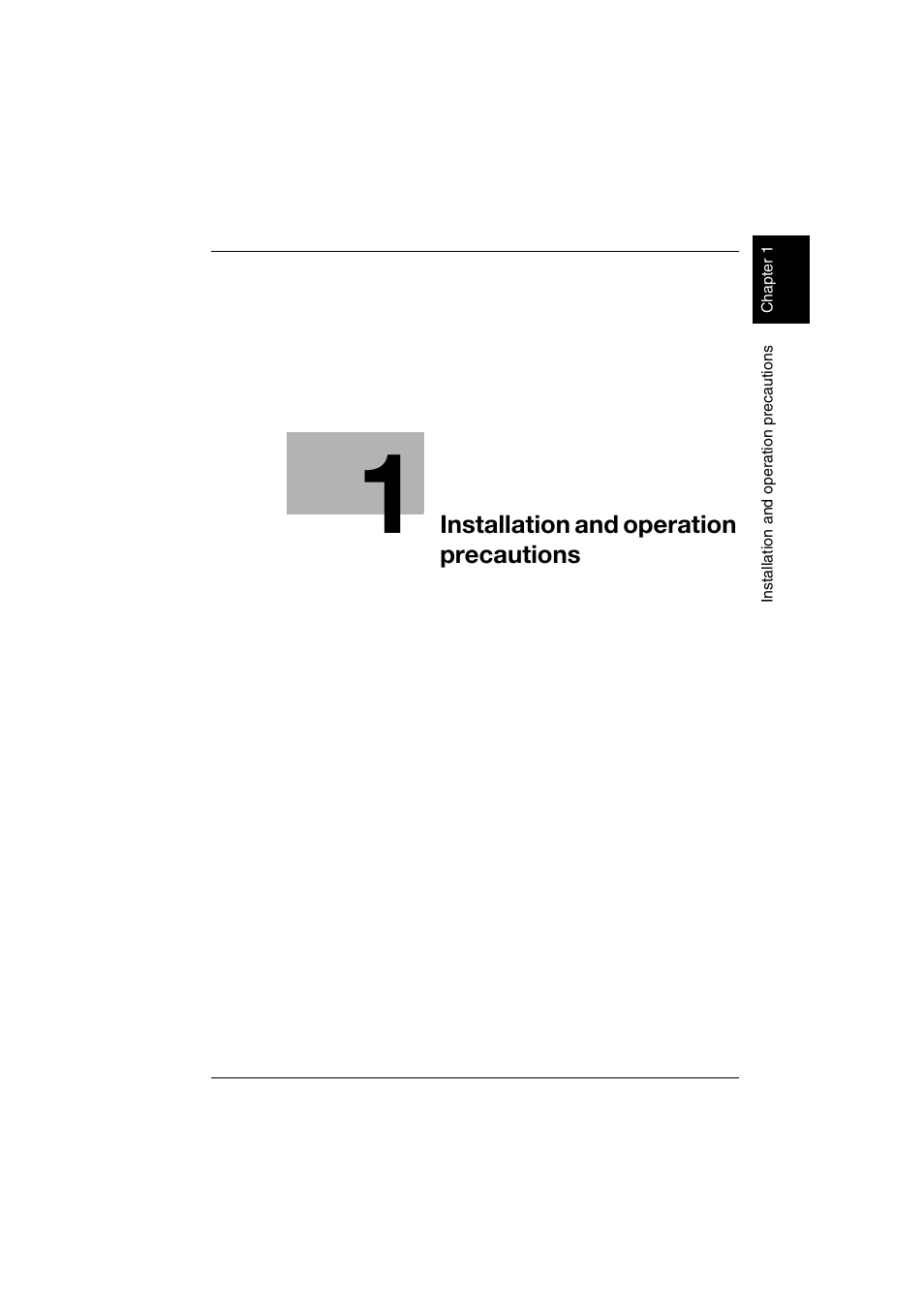 Installation and operation precautions | Konica Minolta bizhub 181 User Manual | Page 22 / 322