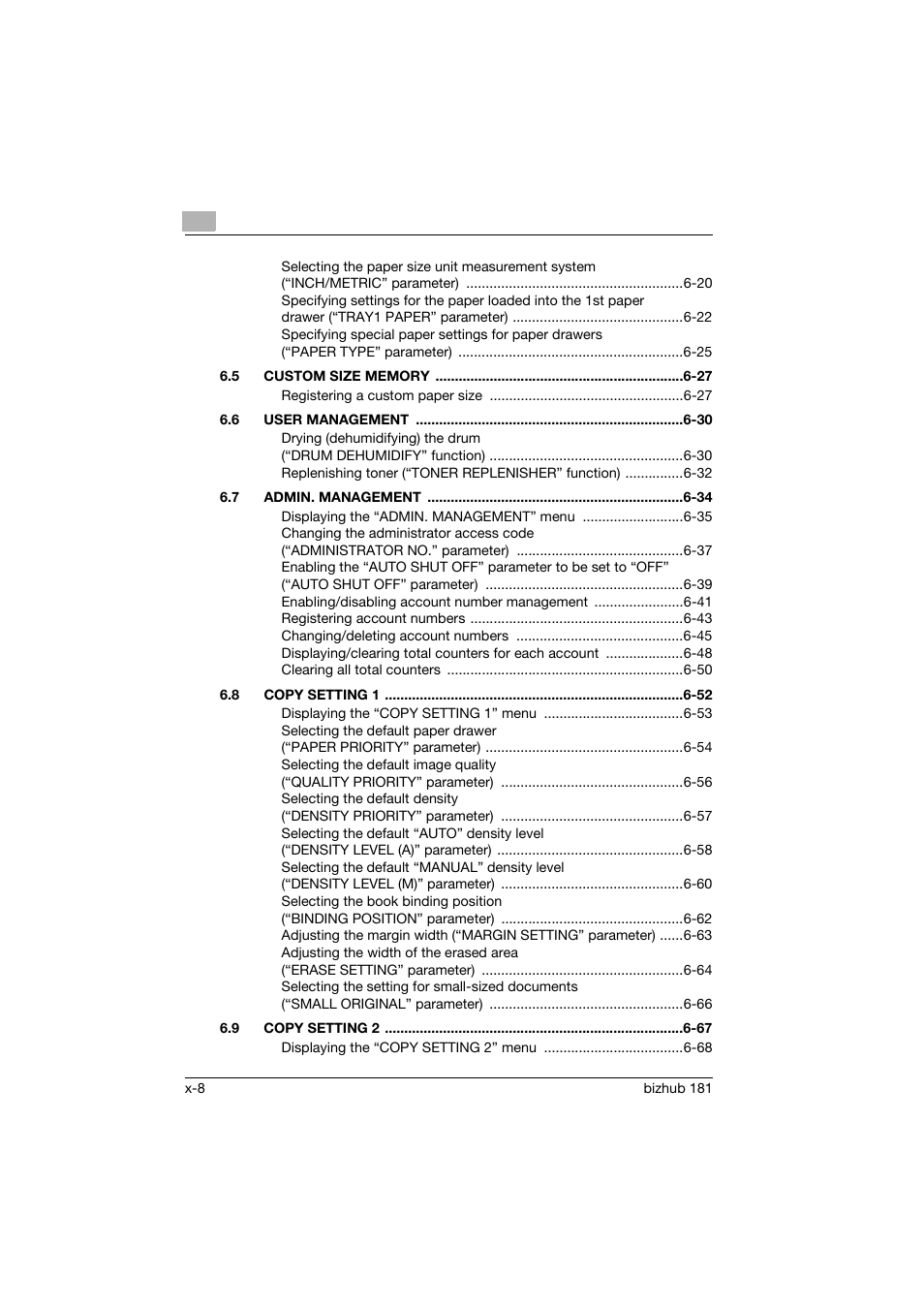 Konica Minolta bizhub 181 User Manual | Page 9 / 322