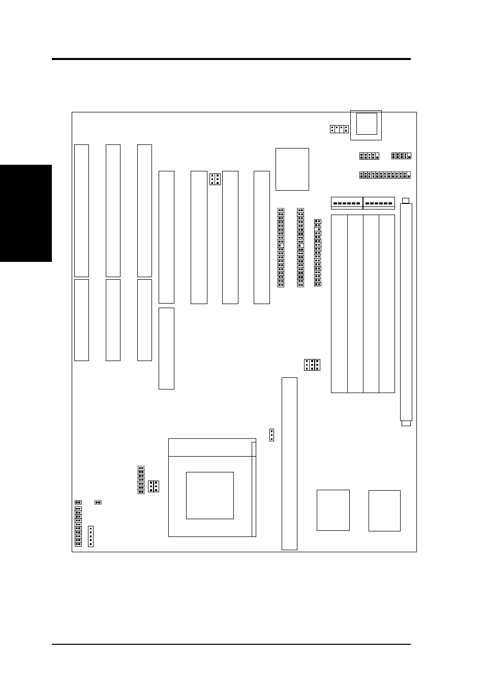 Iii. installation, Map of the motherboard, Asus p/i-p55tvp4 user's manual 4 | Map of board) iii. inst alla tion | Asus P/I-P55TVP4 User Manual | Page 10 / 64