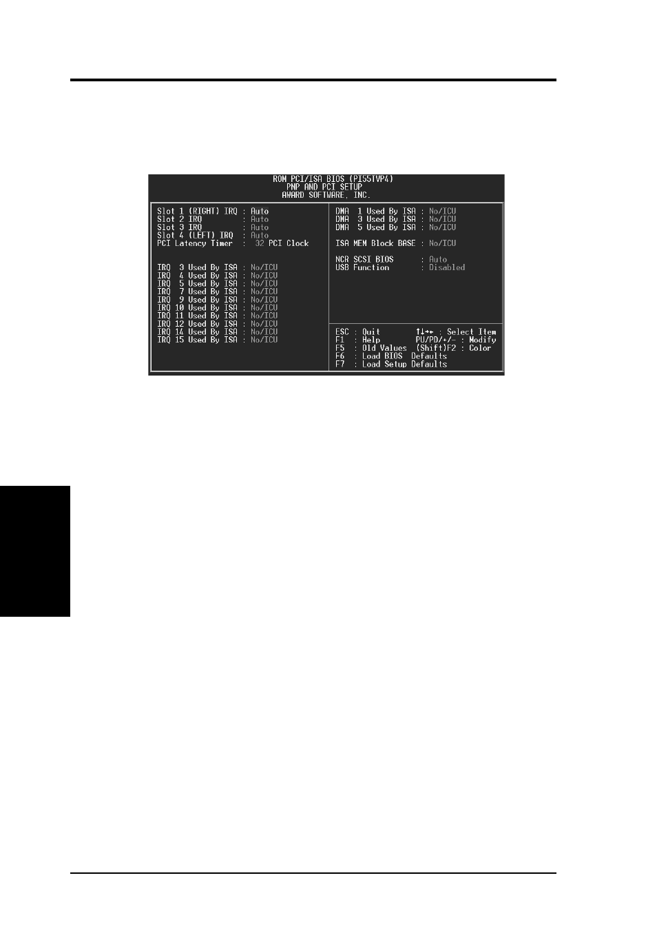 Iv. bios software, Pnp and pci setup | Asus P/I-P55TVP4 User Manual | Page 48 / 64