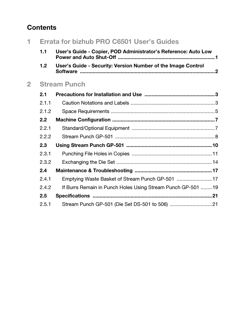 Konica Minolta bizhub PRO C6501 User Manual | Page 3 / 28
