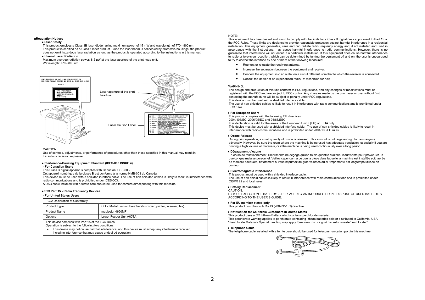 Konica Minolta magicolor 4690MF User Manual | Page 3 / 49