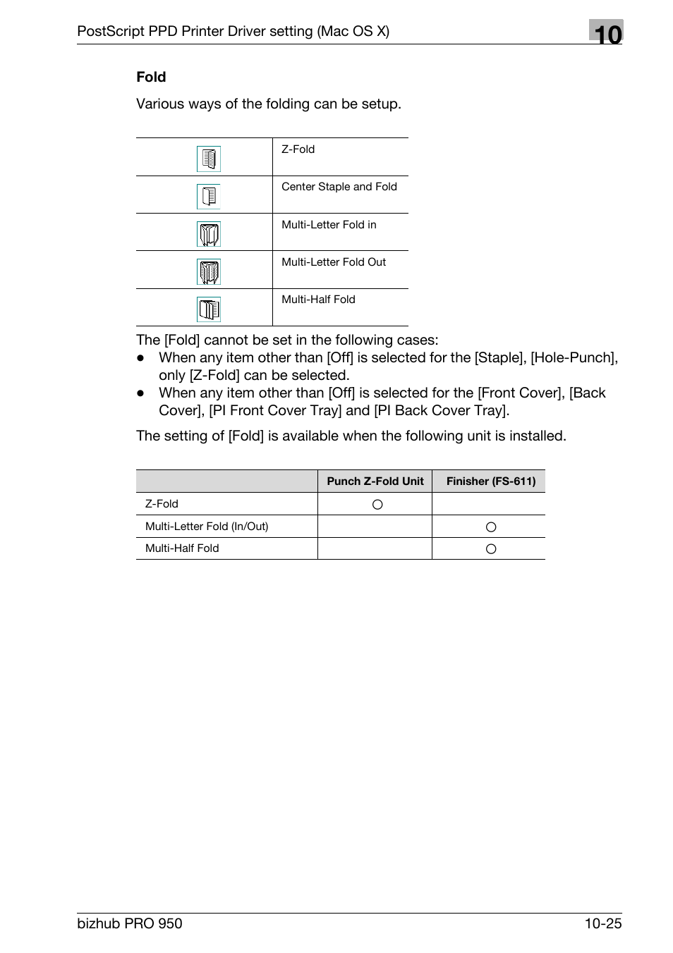 Fold | Konica Minolta bizhub PRO 950 User Manual | Page 244 / 320