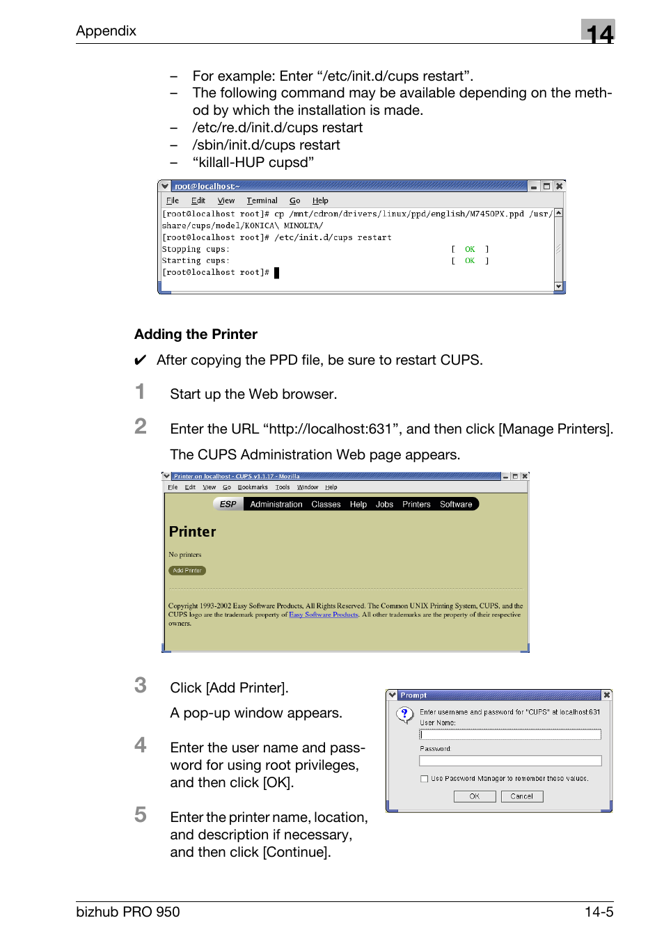 Adding the printer | Konica Minolta bizhub PRO 950 User Manual | Page 307 / 320