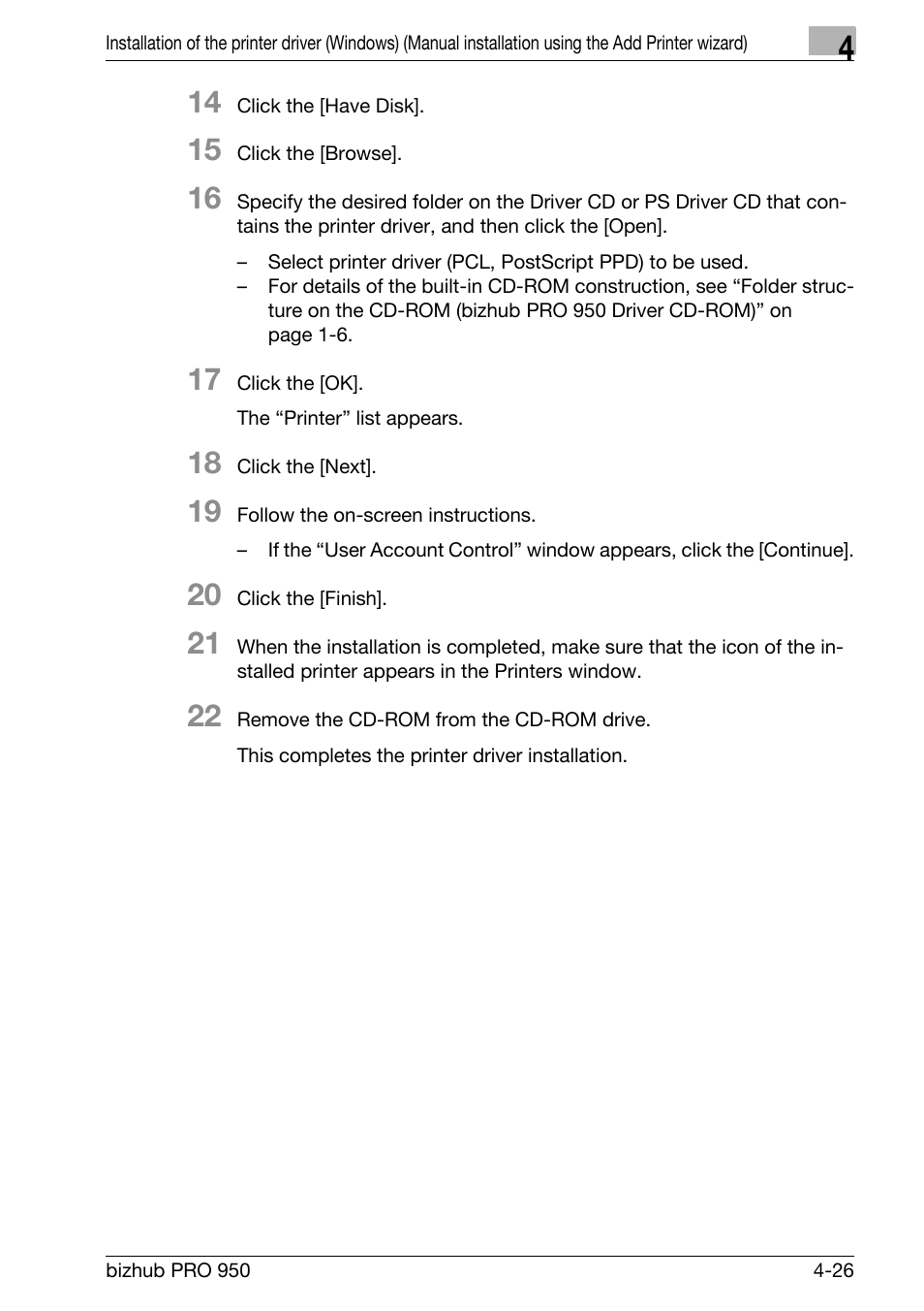 Konica Minolta bizhub PRO 950 User Manual | Page 58 / 320