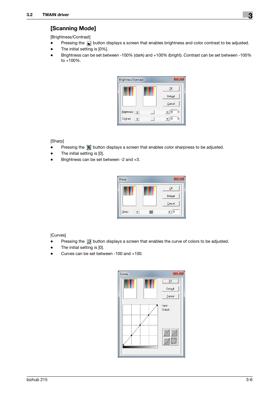 Scanning mode, Scanning mode] -6 | Konica Minolta Bizhub 215 User Manual | Page 21 / 91