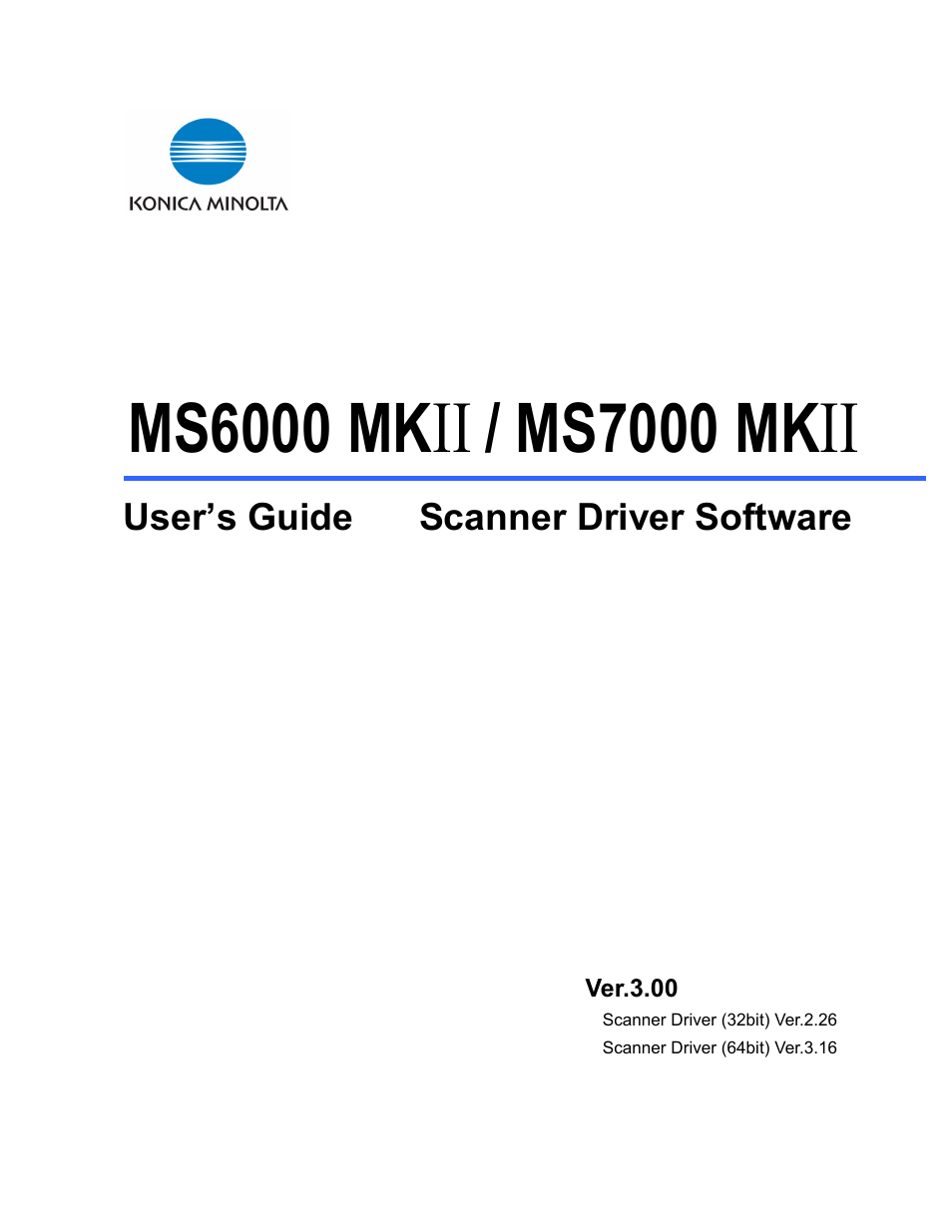 Konica Minolta MS7000 MKII User Manual | 72 pages