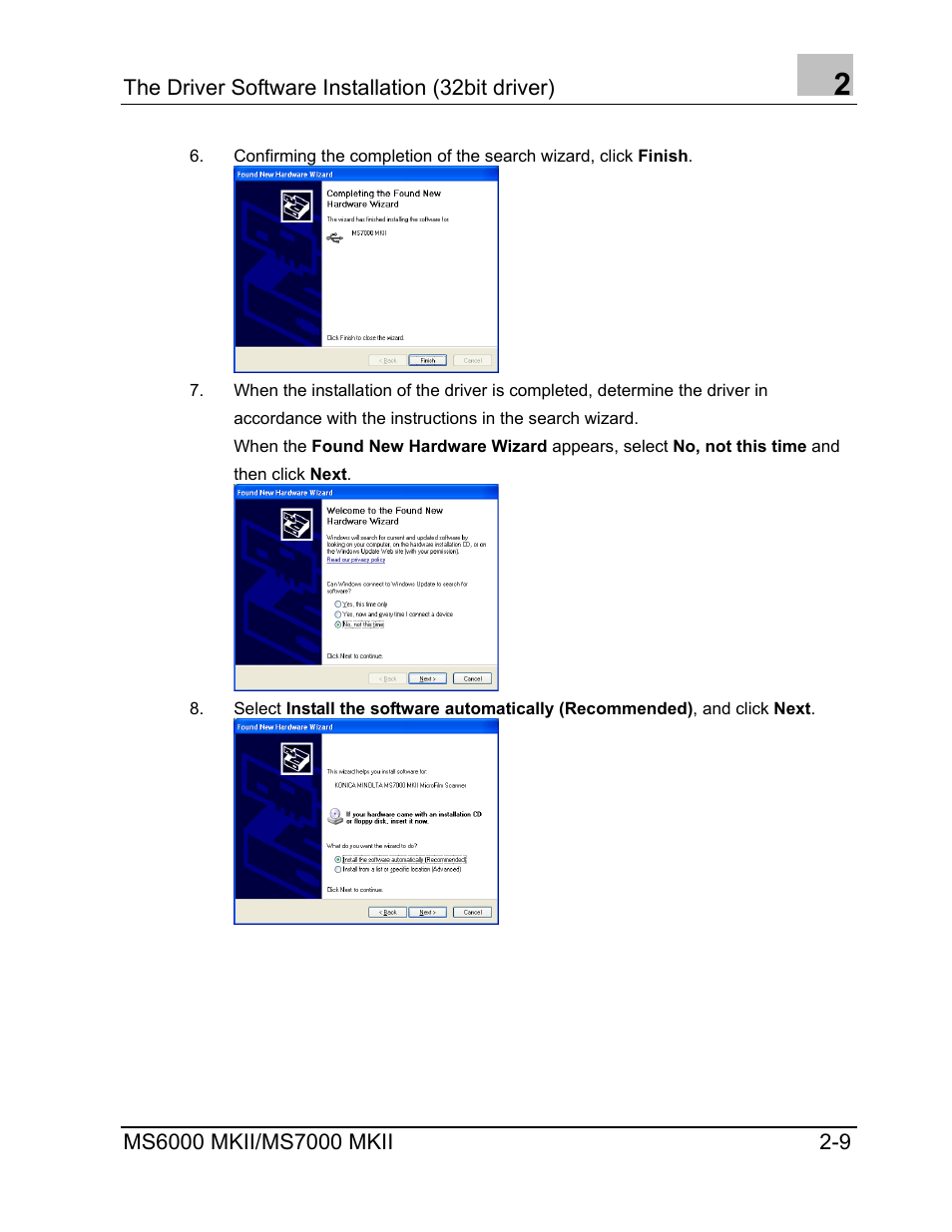 Konica Minolta MS7000 MKII User Manual | Page 17 / 72