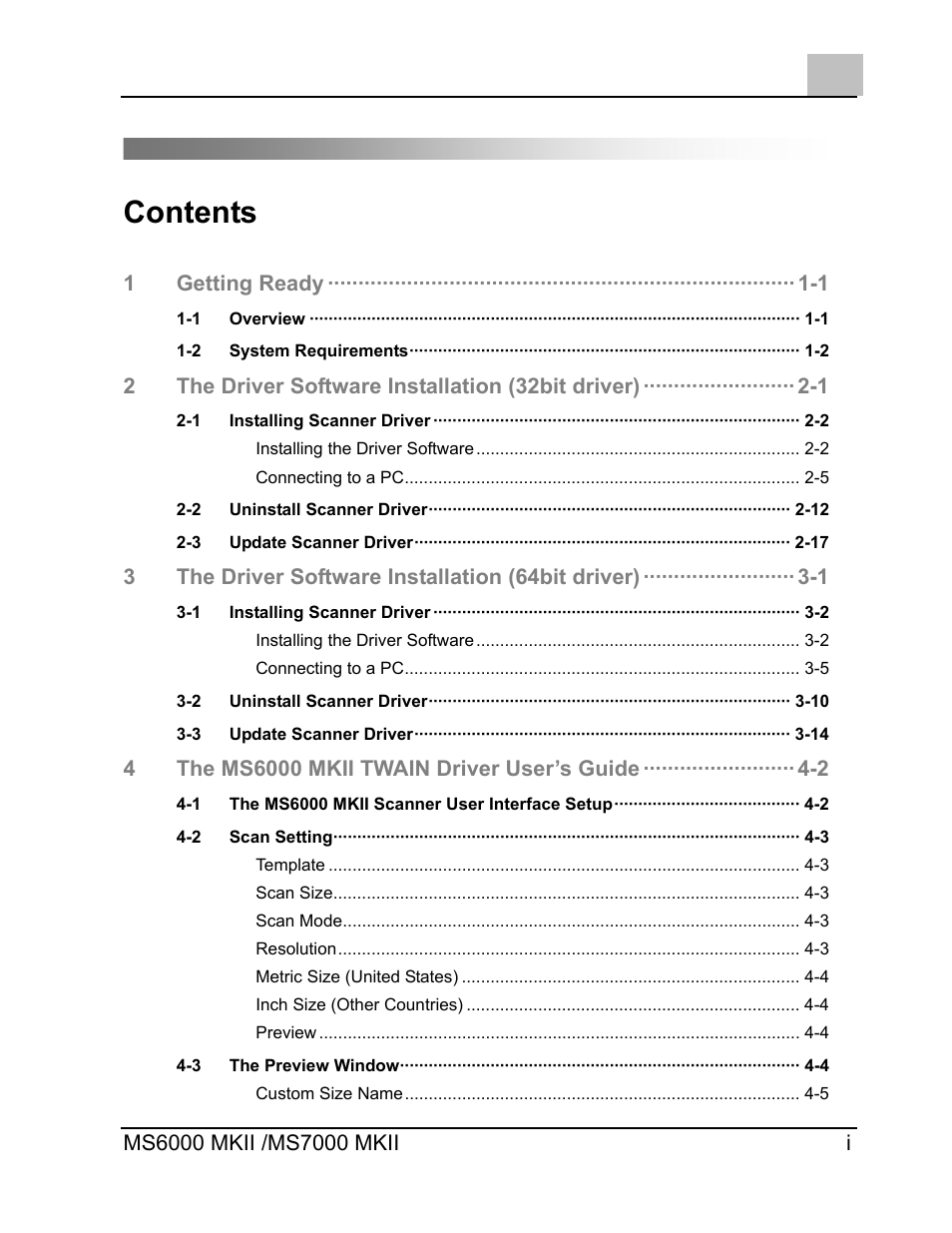 Konica Minolta MS7000 MKII User Manual | Page 3 / 72