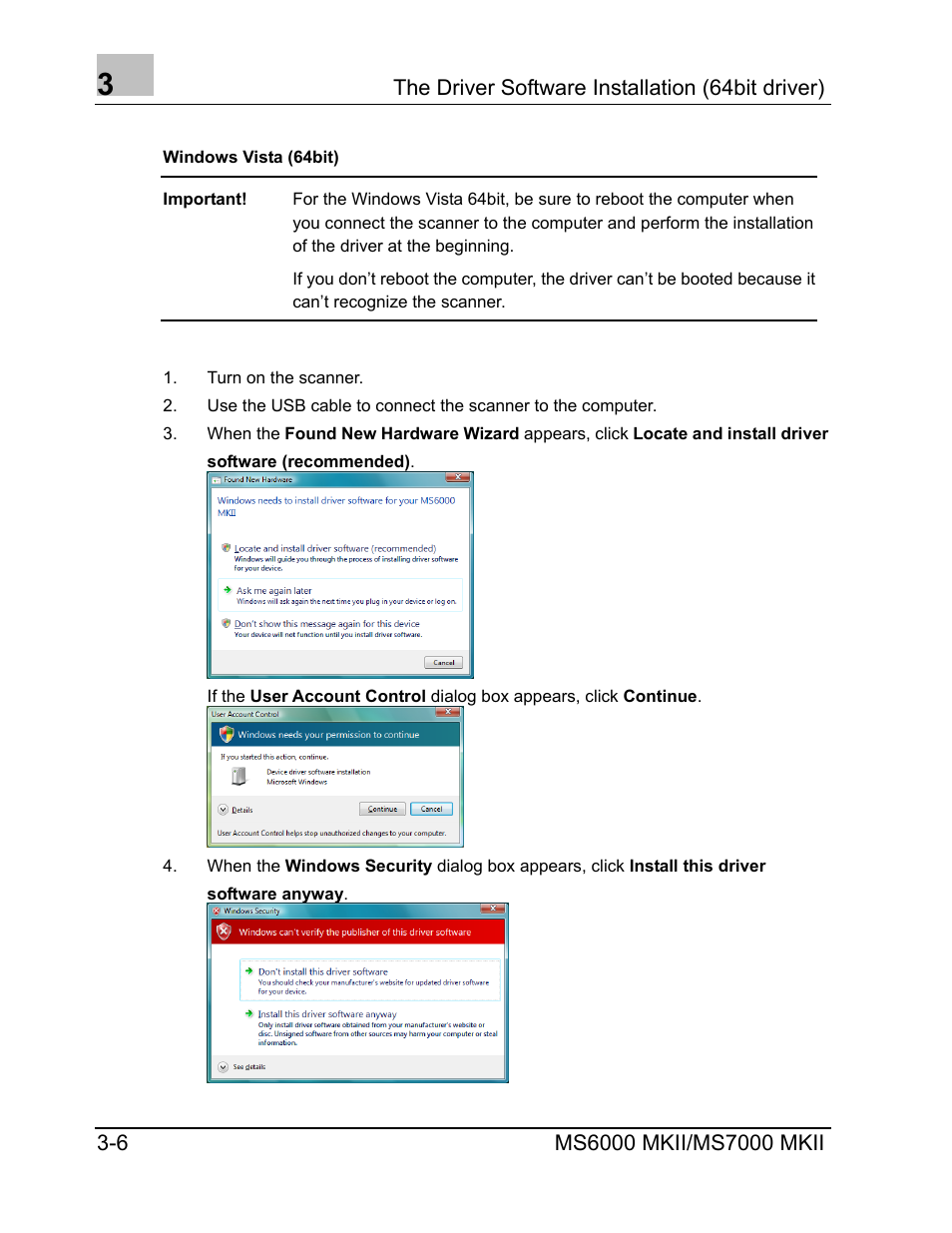 Windows vista (64bit) | Konica Minolta MS7000 MKII User Manual | Page 32 / 72