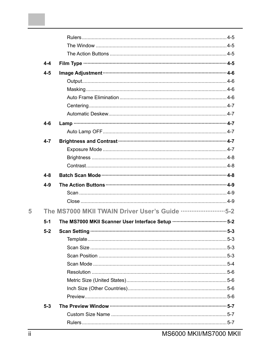 Konica Minolta MS7000 MKII User Manual | Page 4 / 72