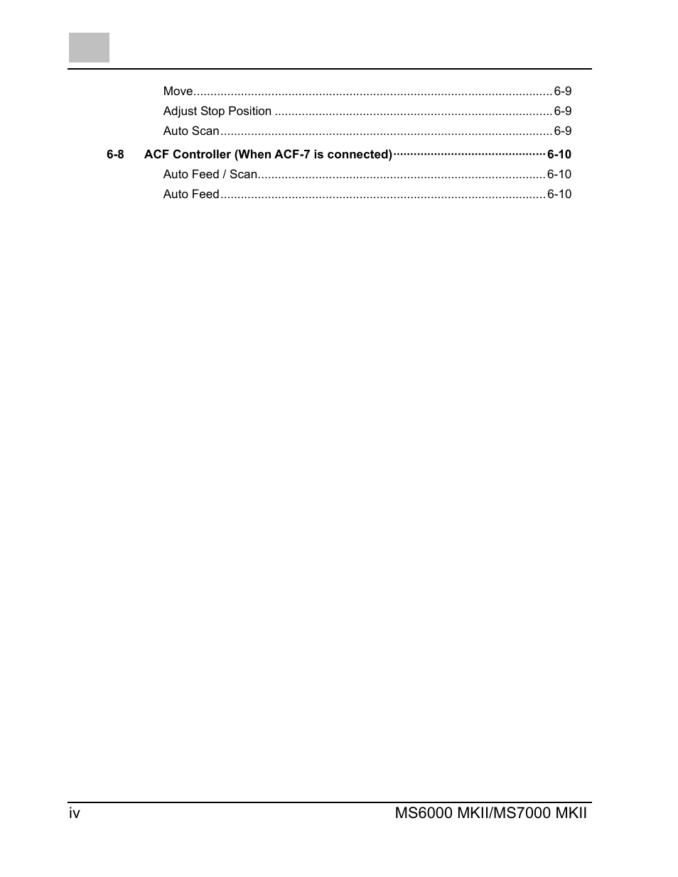 Konica Minolta MS7000 MKII User Manual | Page 6 / 72