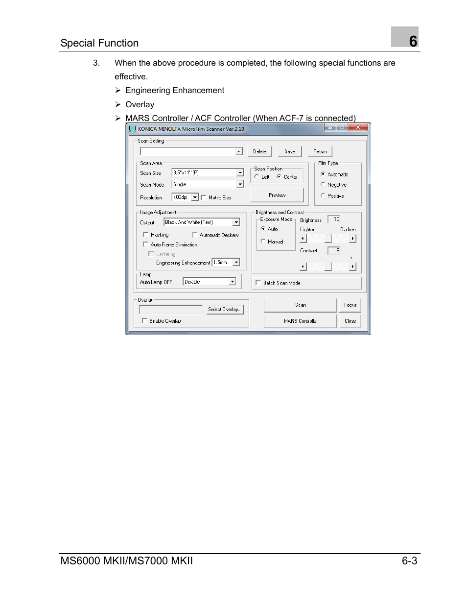 Konica Minolta MS7000 MKII User Manual | Page 63 / 72