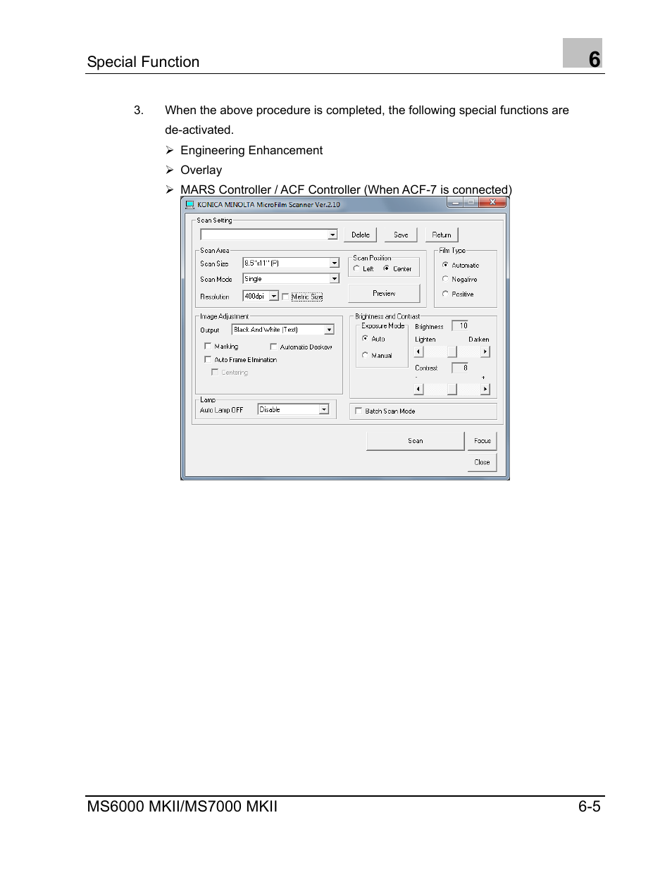 Konica Minolta MS7000 MKII User Manual | Page 65 / 72