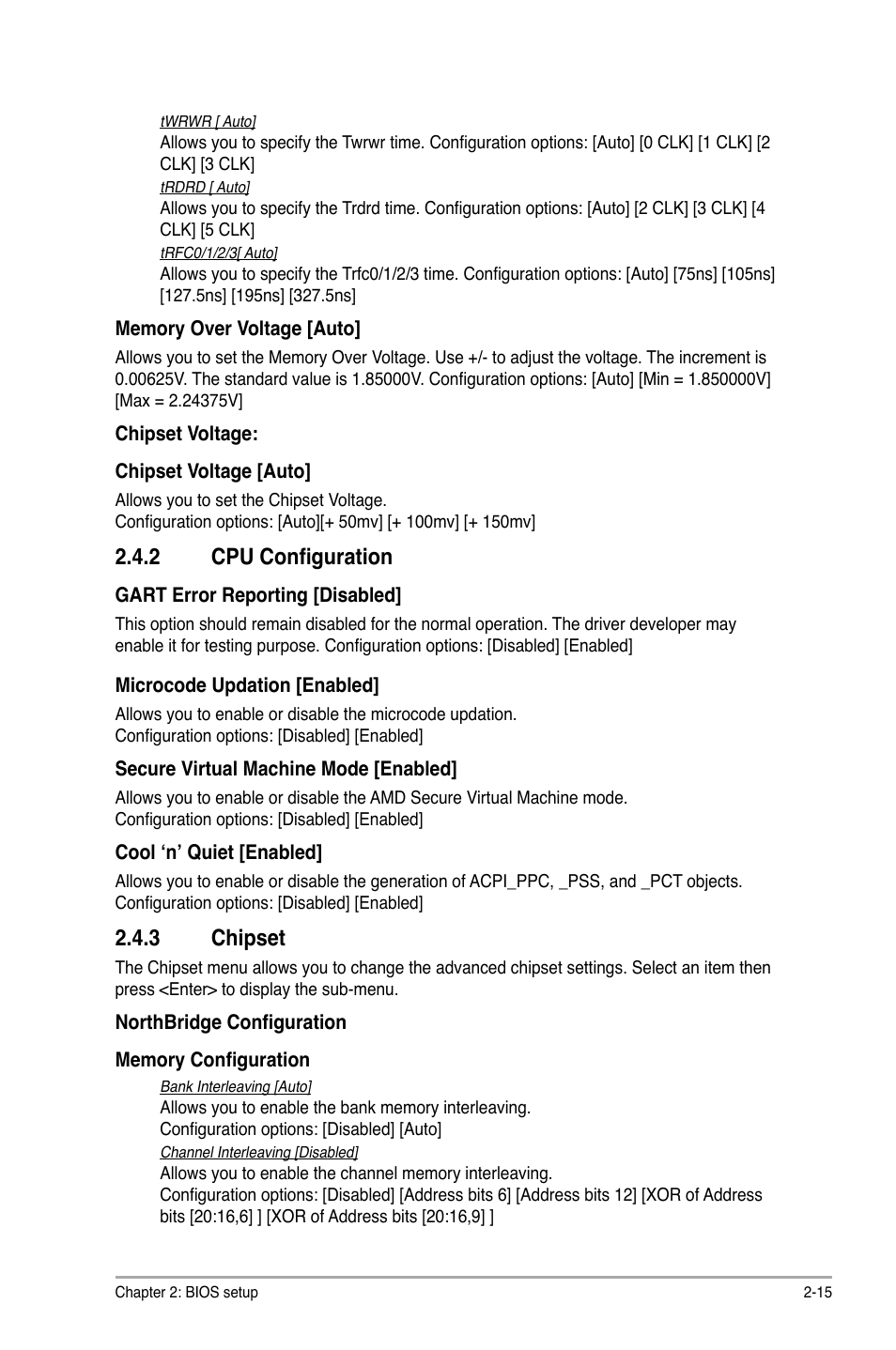 2 cpu configuration, 3 chipset | Asus M3N78-CM User Manual | Page 51 / 62