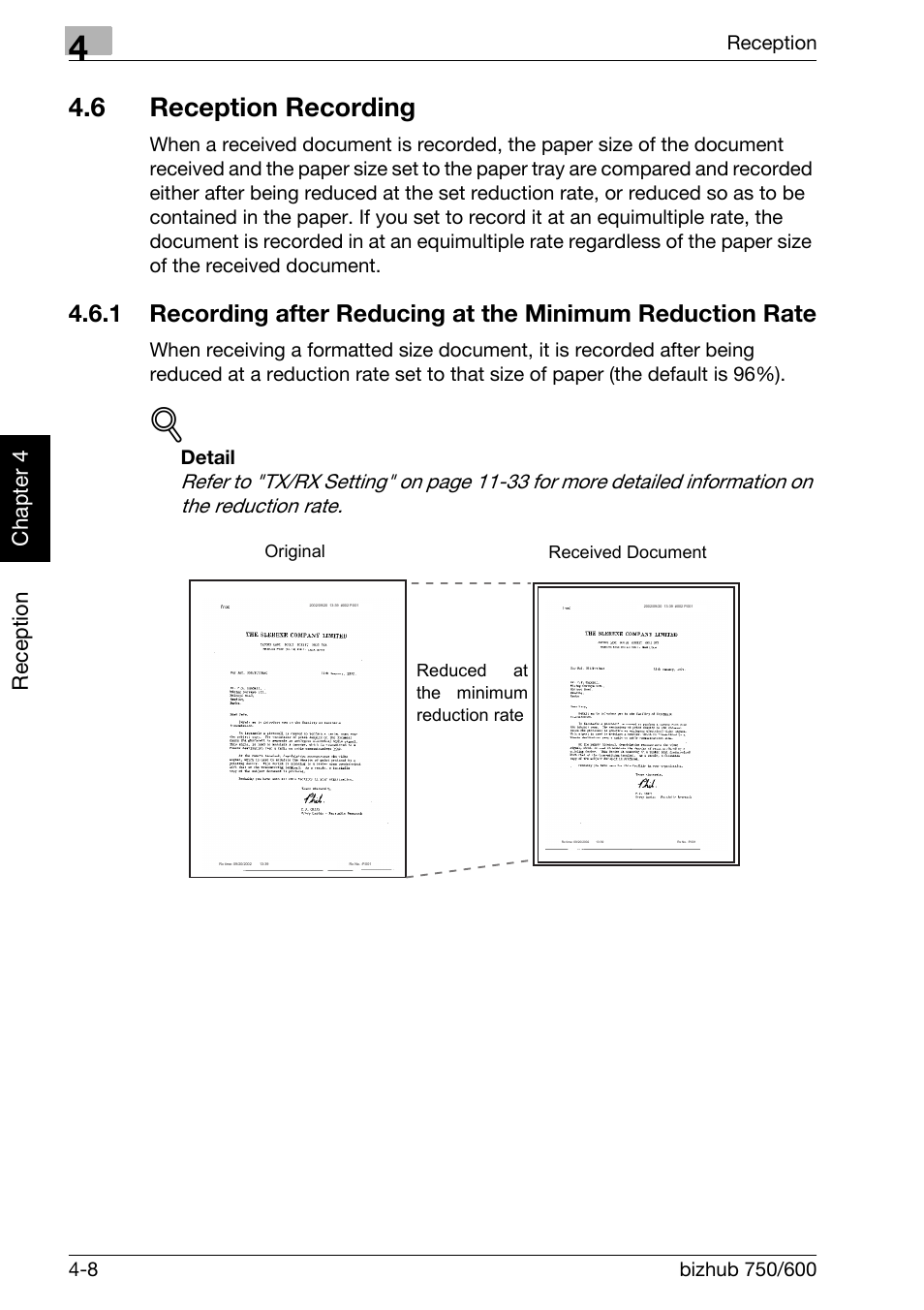 6 reception recording, Reception recording -8 | Konica Minolta FK-502 User Manual | Page 117 / 458