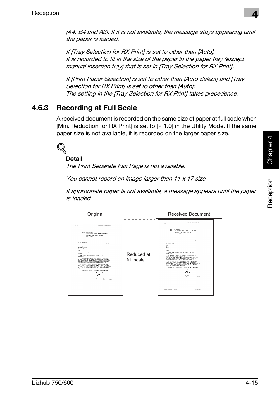 3 recording at full scale, Recording at full scale -15 | Konica Minolta FK-502 User Manual | Page 124 / 458