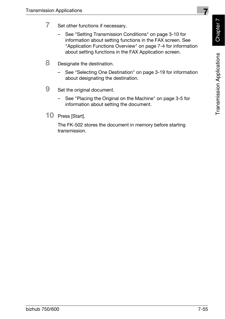 Konica Minolta FK-502 User Manual | Page 192 / 458