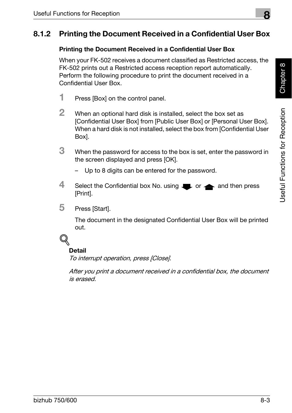 Konica Minolta FK-502 User Manual | Page 196 / 458