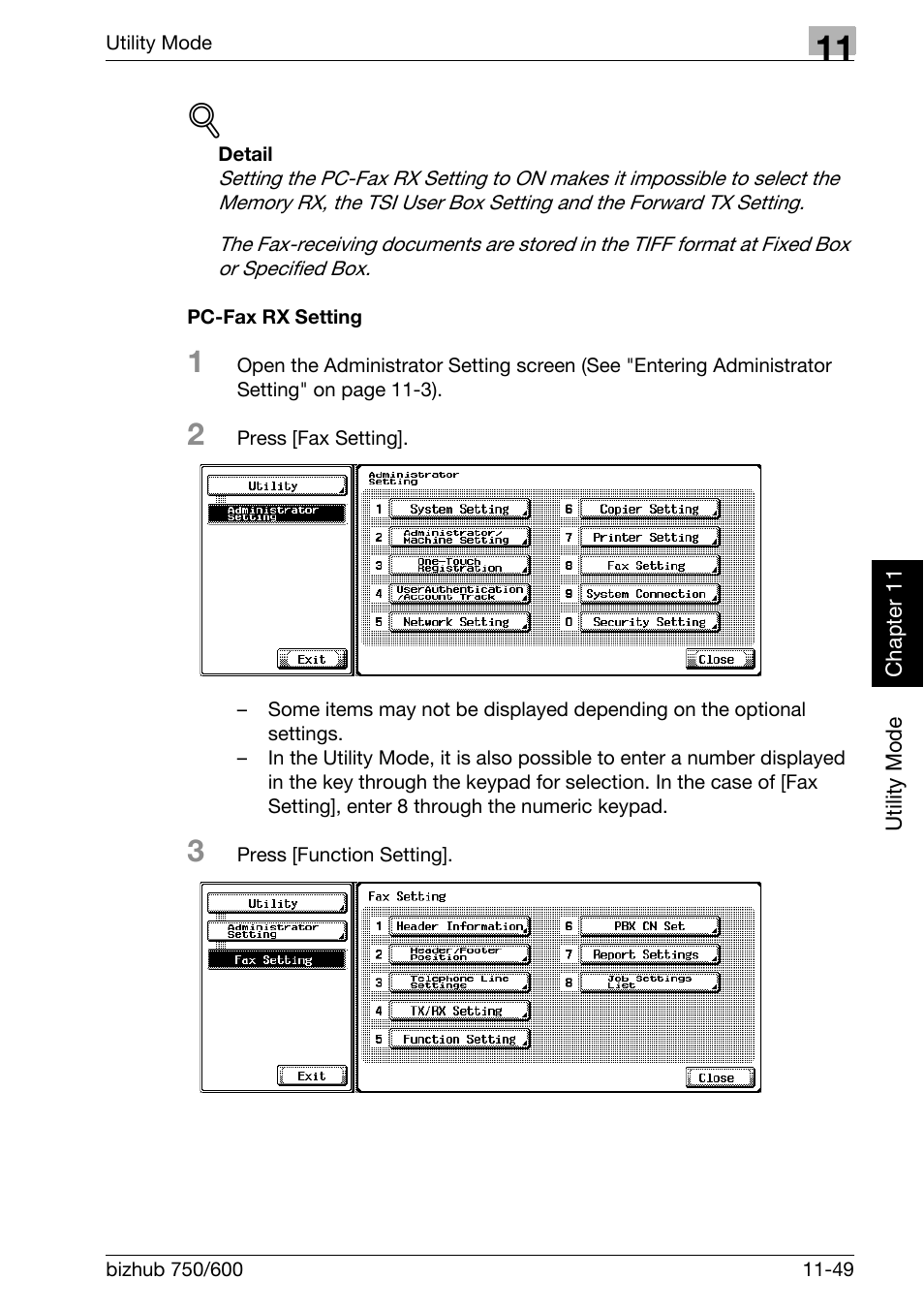 Pc-fax rx setting | Konica Minolta FK-502 User Manual | Page 318 / 458