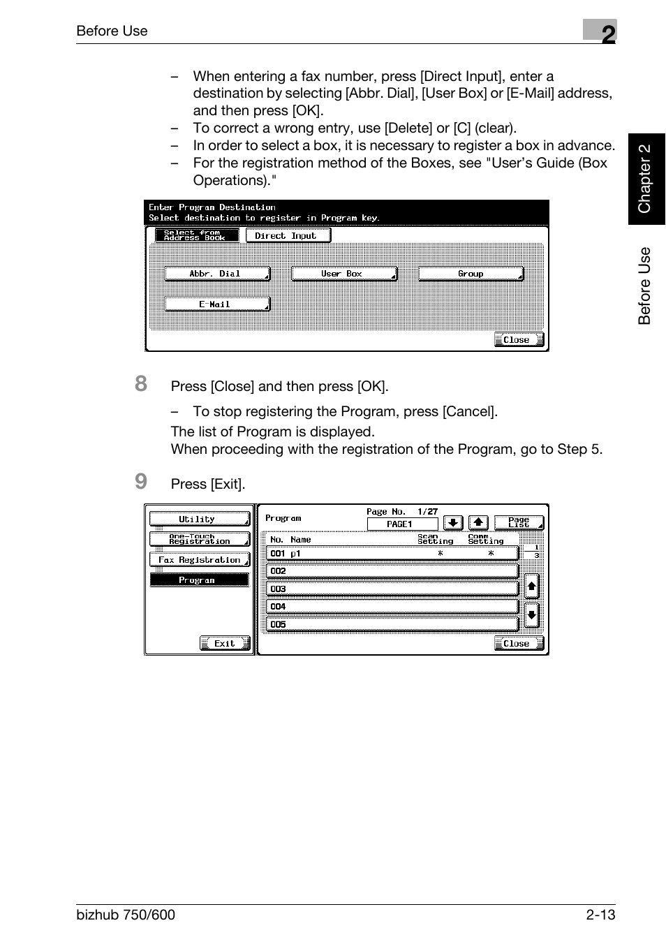 Konica Minolta FK-502 User Manual | Page 42 / 458