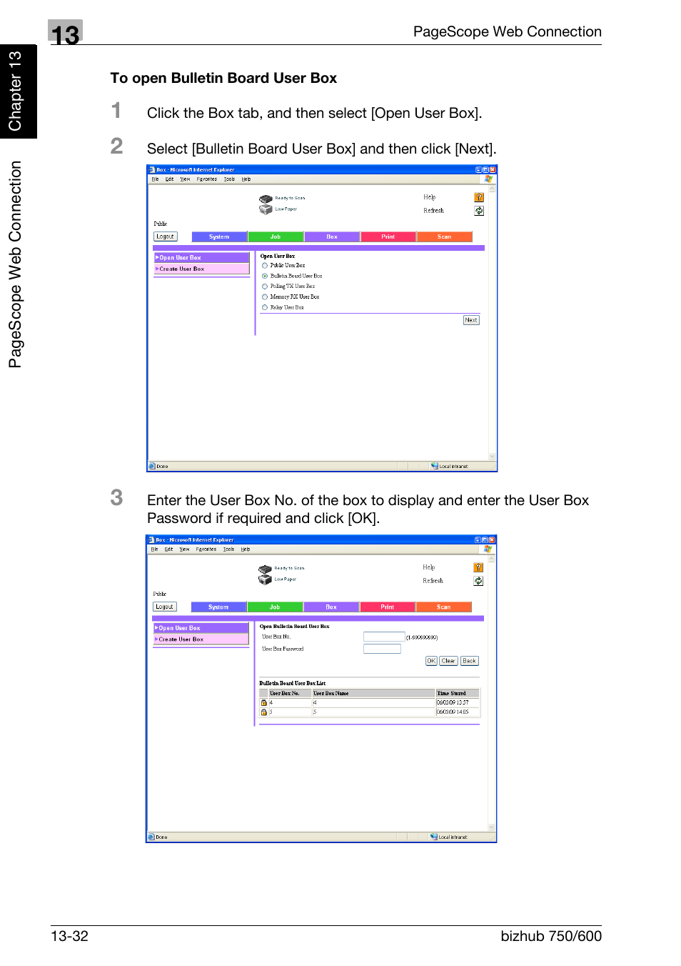 To open bulletin board user box | Konica Minolta FK-502 User Manual | Page 431 / 458