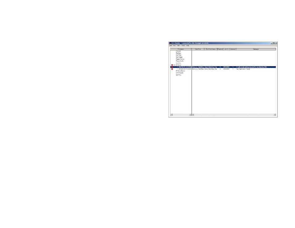 Viewing and clearing processor events | Konica Minolta OpenText RightFax User Manual | Page 17 / 22