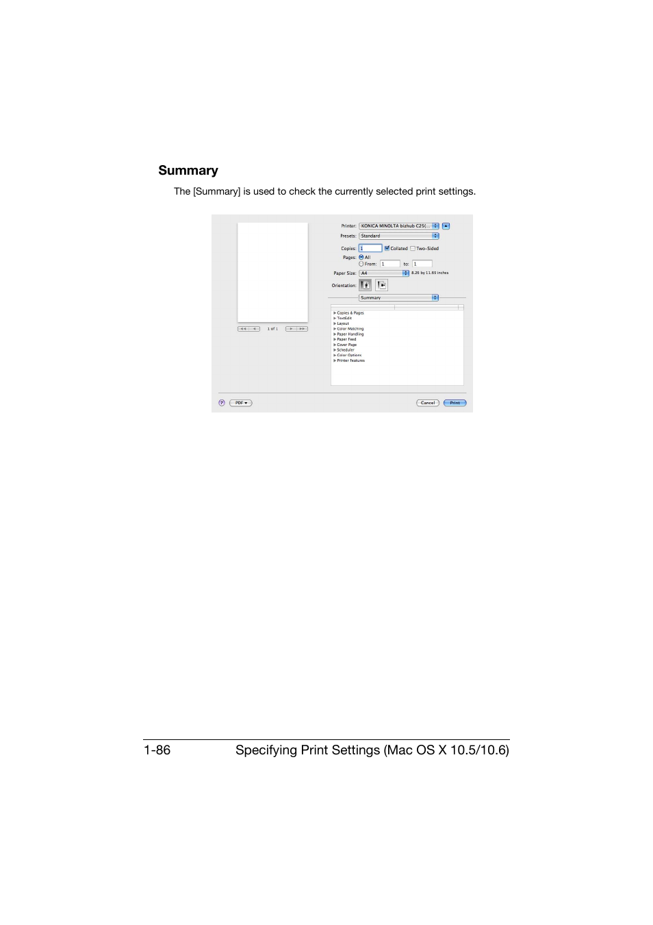 Summary, Summary -86 | Konica Minolta bizhub C25 User Manual | Page 115 / 551