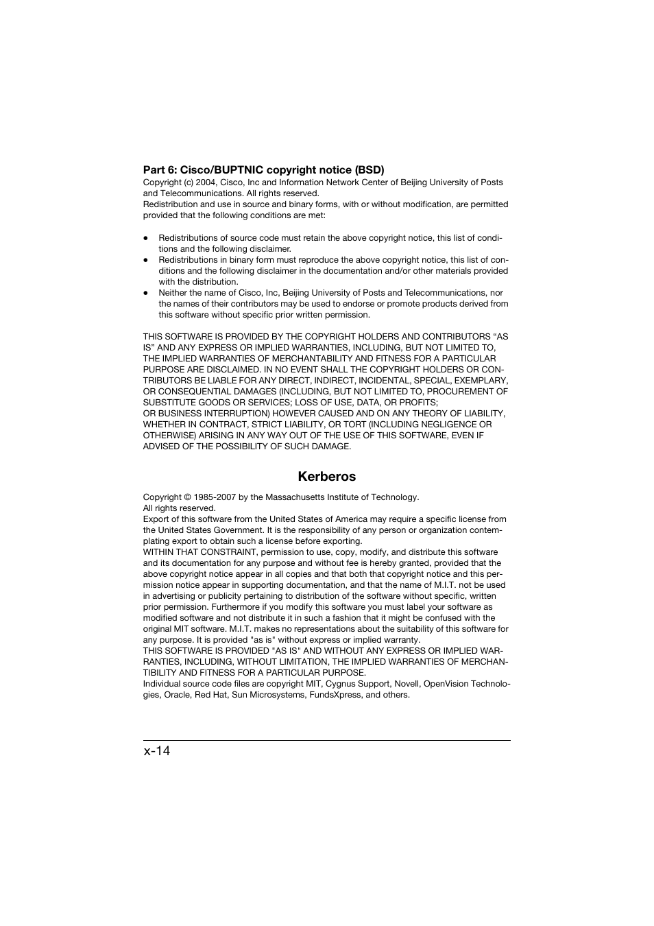 X-14, Kerberos | Konica Minolta bizhub C25 User Manual | Page 15 / 551