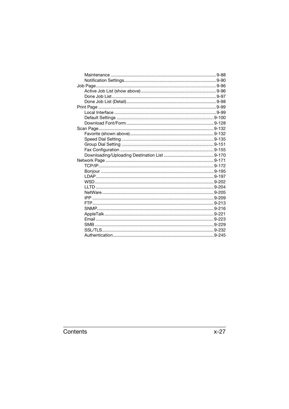 Contents x-27 | Konica Minolta bizhub C25 User Manual | Page 28 / 551