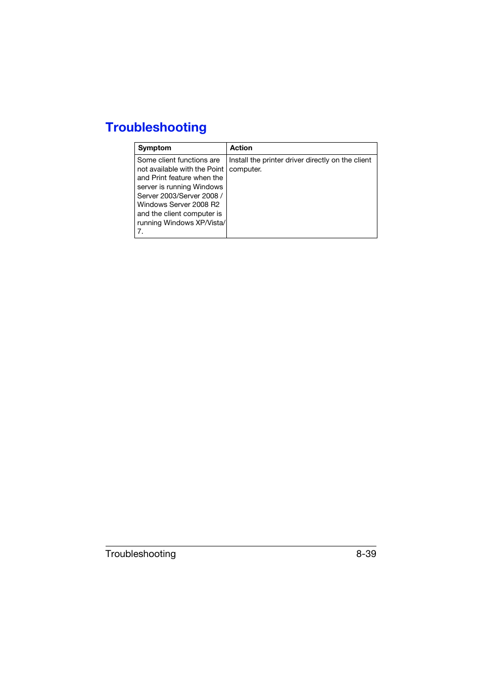 Troubleshooting, Troubleshooting -39 | Konica Minolta bizhub C25 User Manual | Page 286 / 551