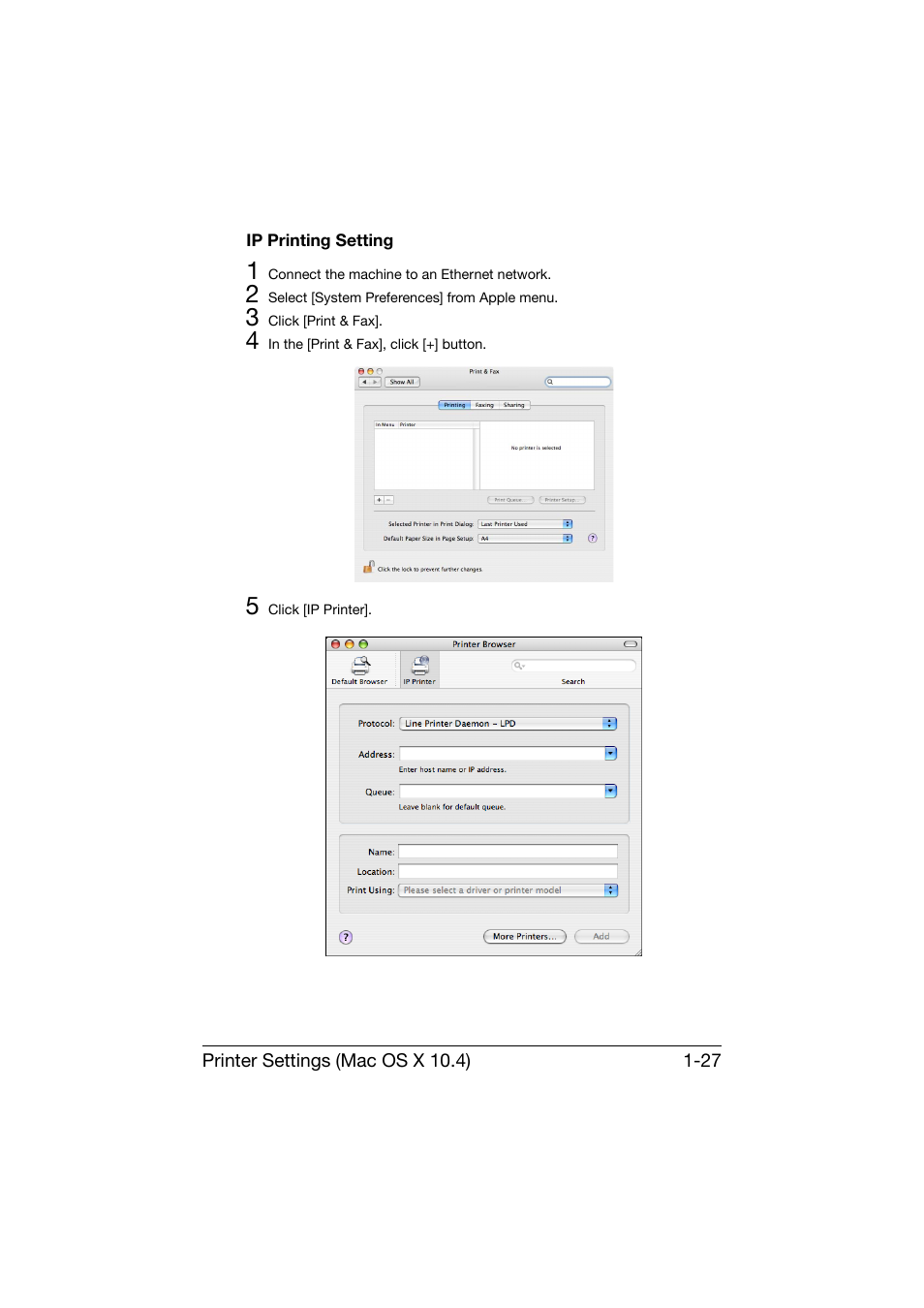 Ip printing setting, Ip printing setting -27 | Konica Minolta bizhub C25 User Manual | Page 56 / 551