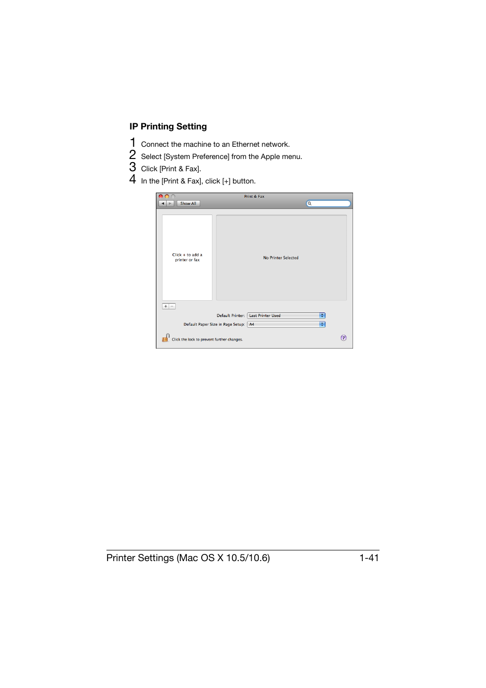 Ip printing setting, Ip printing setting -41 | Konica Minolta bizhub C25 User Manual | Page 70 / 551