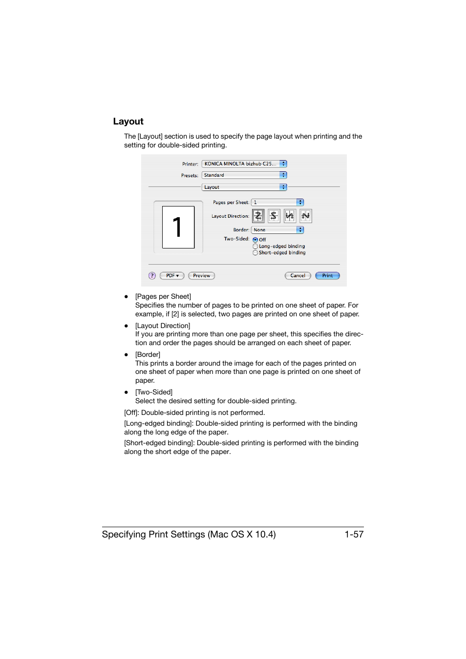 Layout, Layout -57 | Konica Minolta bizhub C25 User Manual | Page 86 / 551
