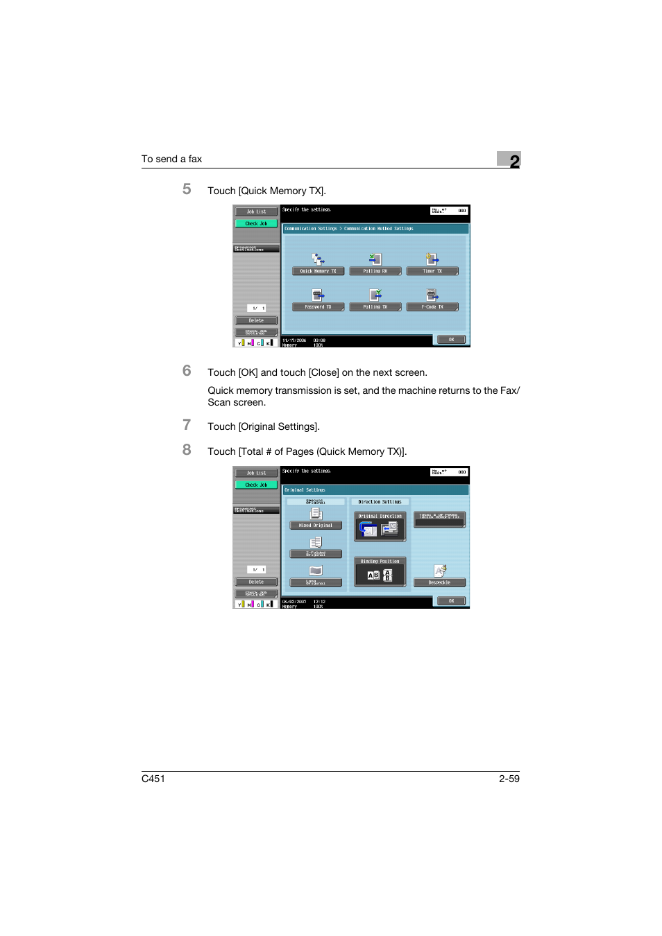 Konica Minolta FK-502 User Manual | Page 114 / 492