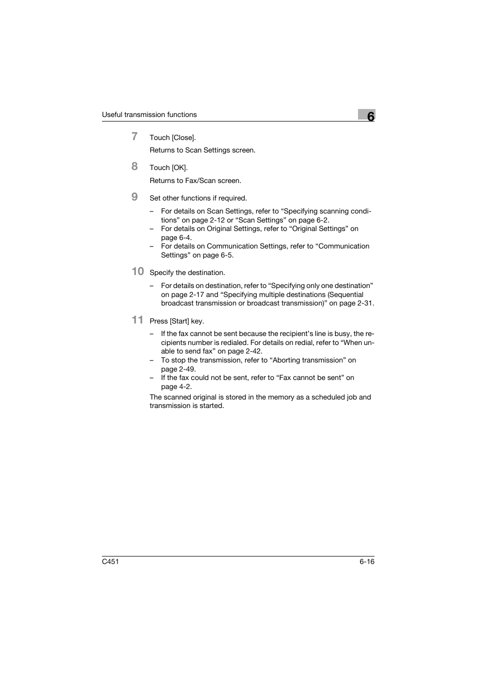 Konica Minolta FK-502 User Manual | Page 176 / 492
