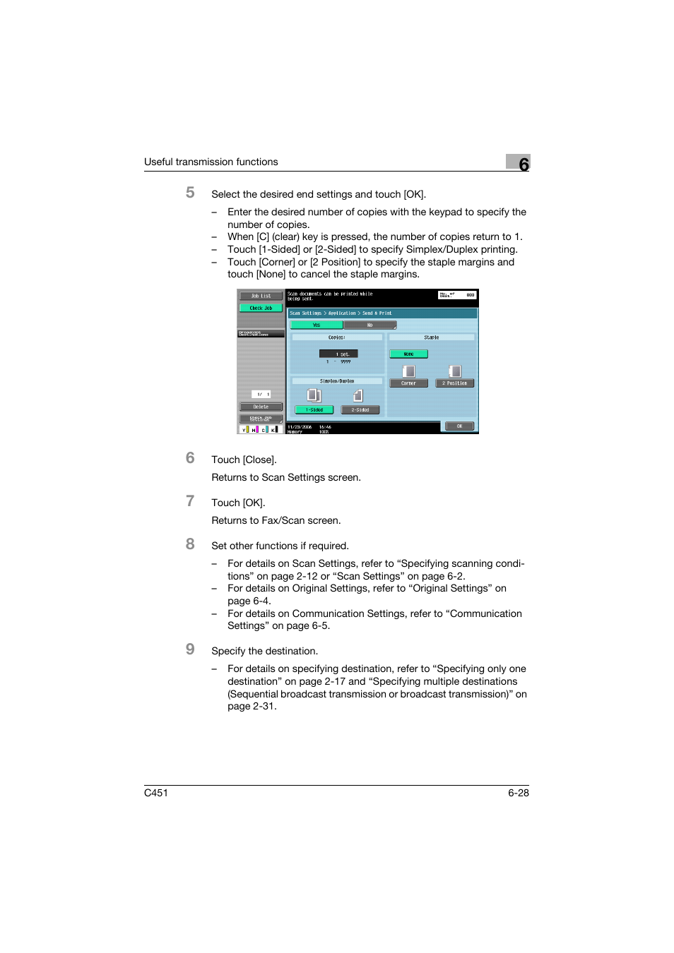 Konica Minolta FK-502 User Manual | Page 188 / 492