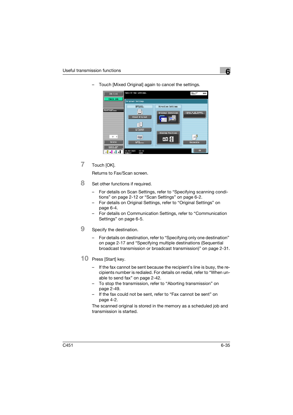 Konica Minolta FK-502 User Manual | Page 195 / 492