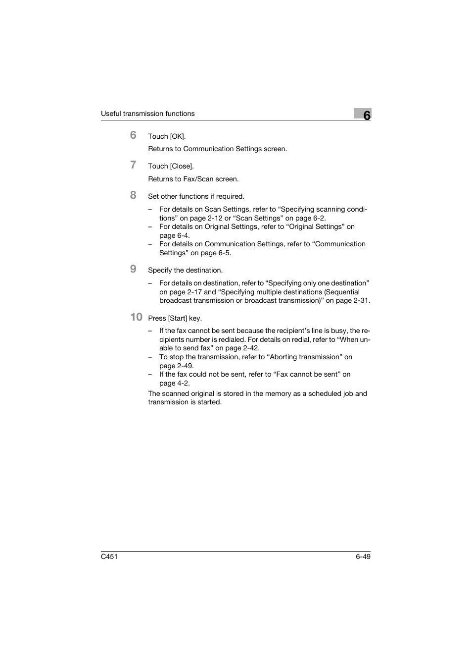 Konica Minolta FK-502 User Manual | Page 209 / 492