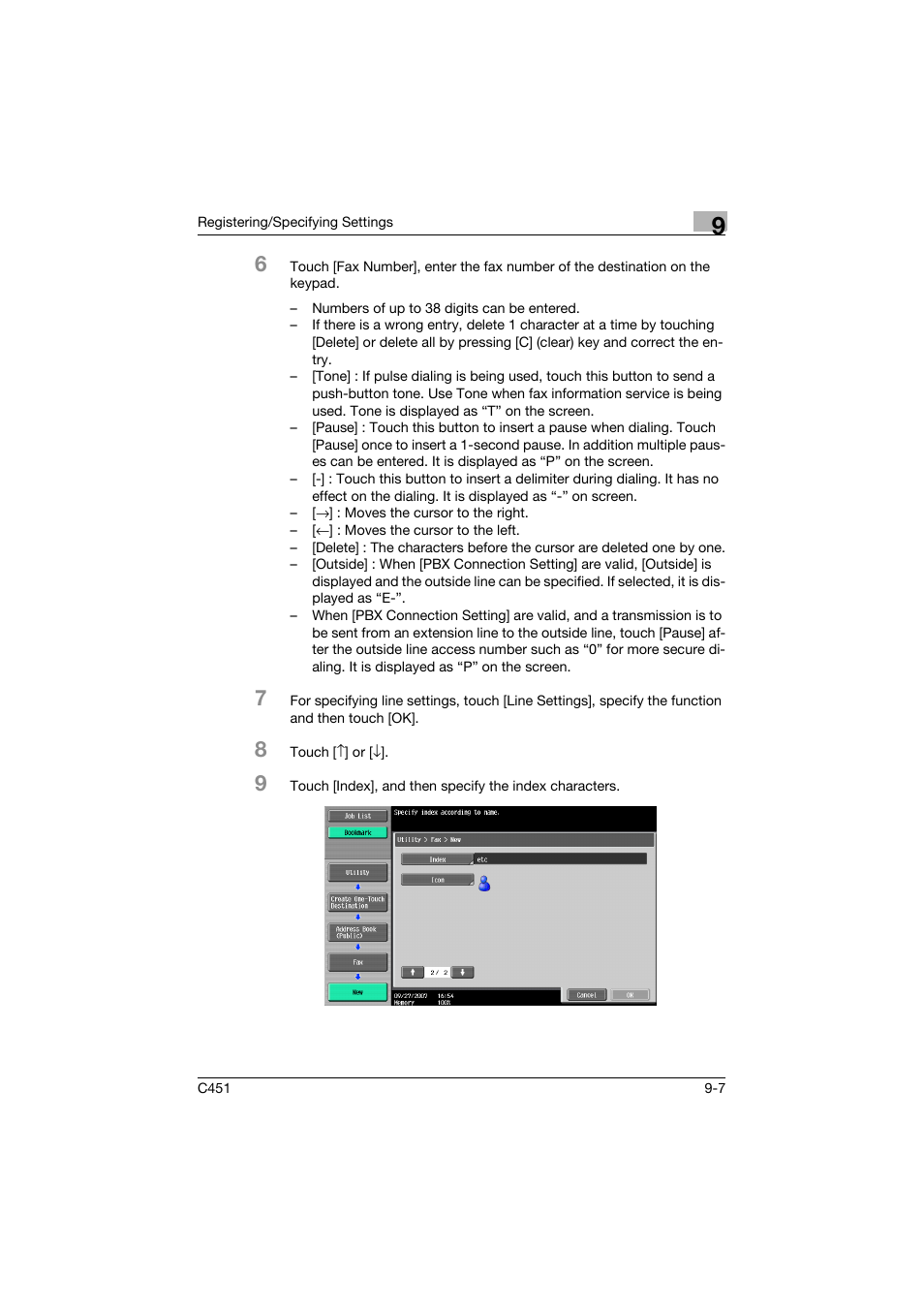 Konica Minolta FK-502 User Manual | Page 267 / 492