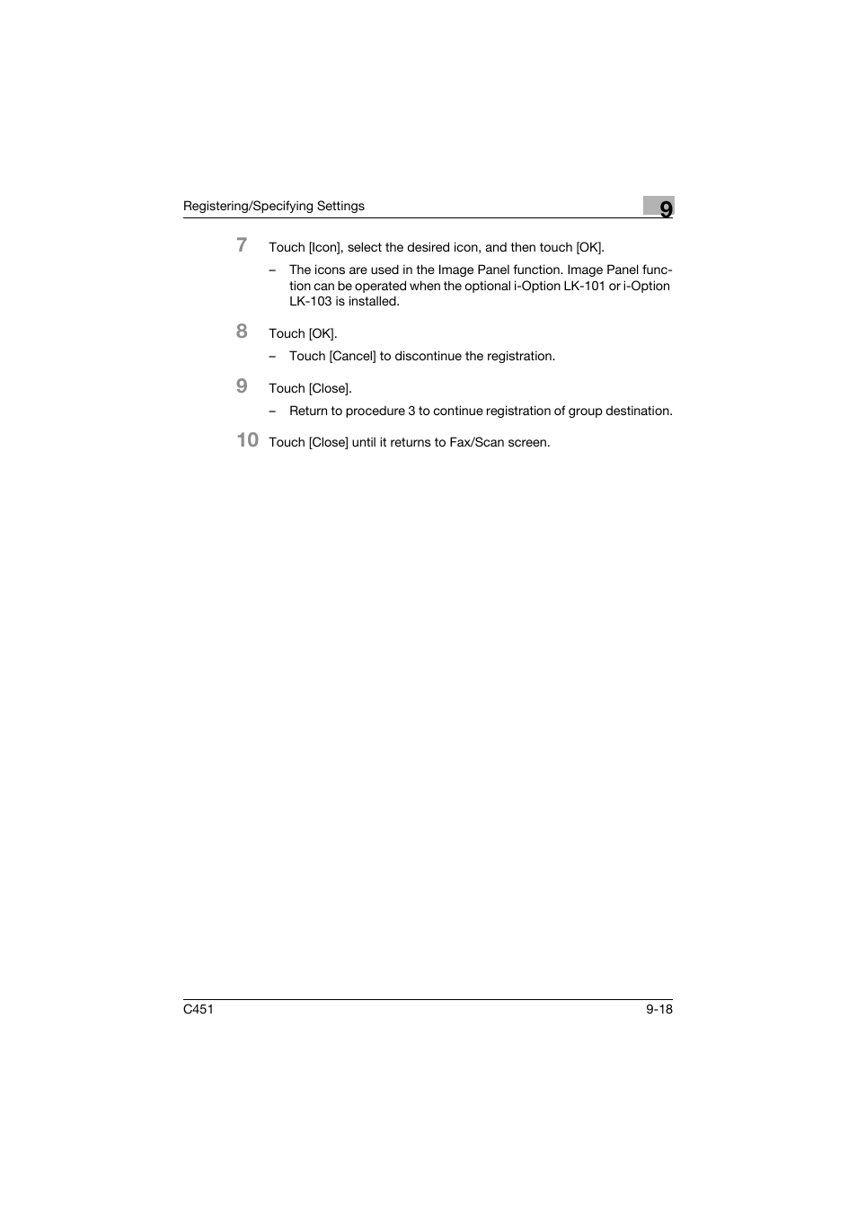 Konica Minolta FK-502 User Manual | Page 278 / 492