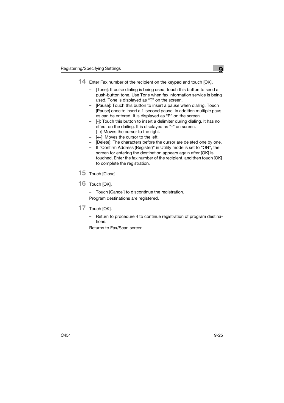 Konica Minolta FK-502 User Manual | Page 285 / 492