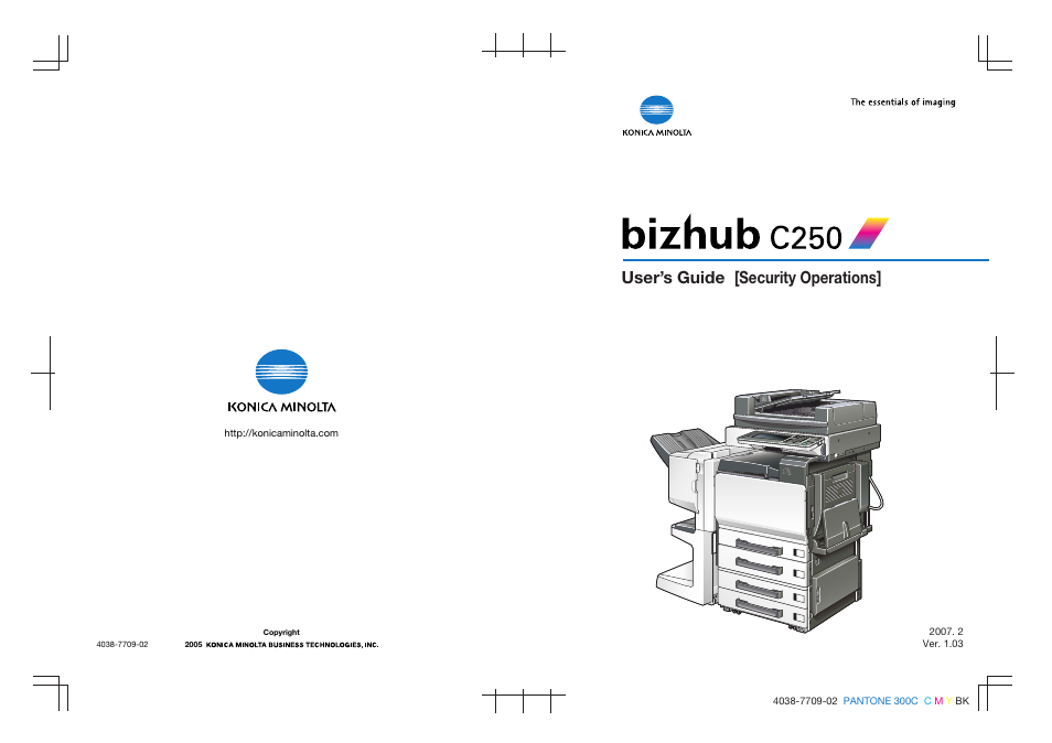 User’s guide [security operations | Konica Minolta bizhub C250 User Manual | Page 188 / 188