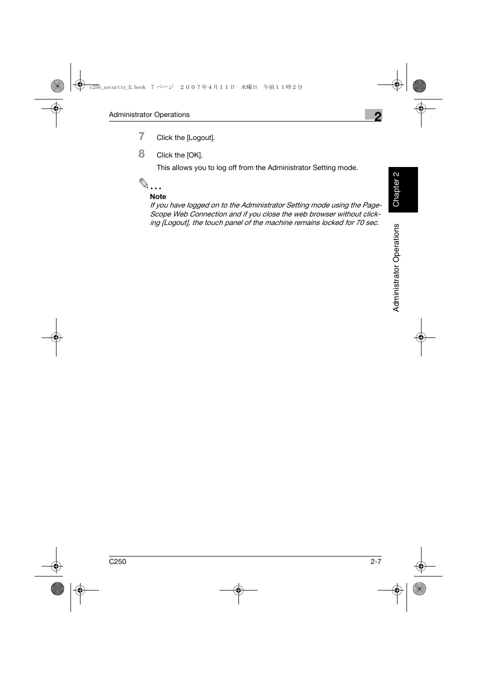 Konica Minolta bizhub C250 User Manual | Page 26 / 188