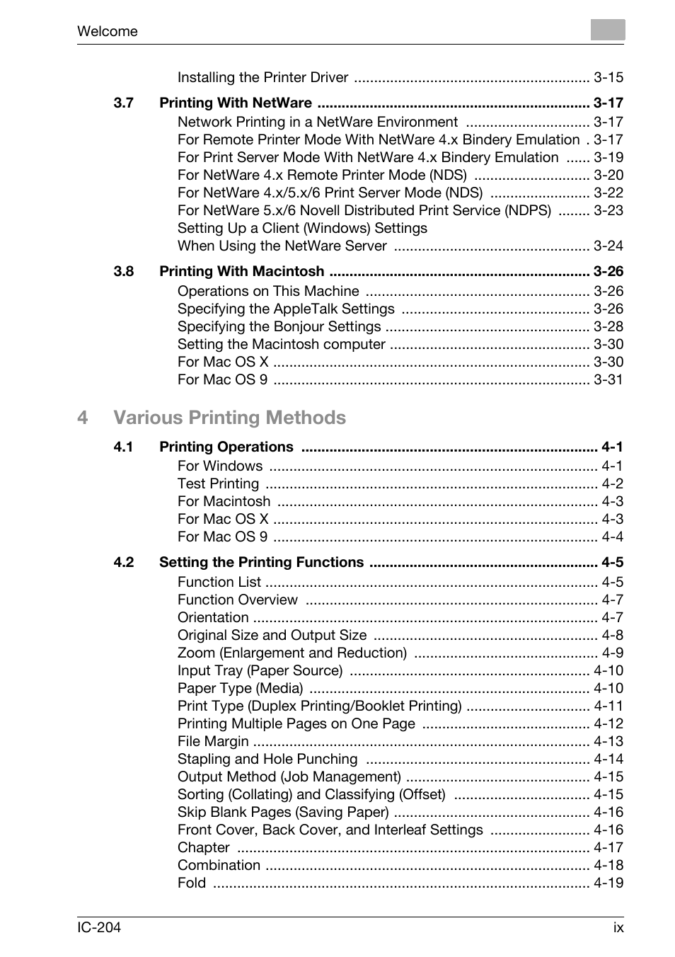 4various printing methods | Konica Minolta bizhub 420 User Manual | Page 10 / 401