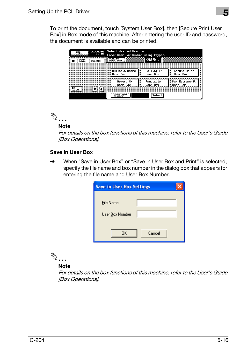 Save in user box -16 | Konica Minolta bizhub 420 User Manual | Page 148 / 401