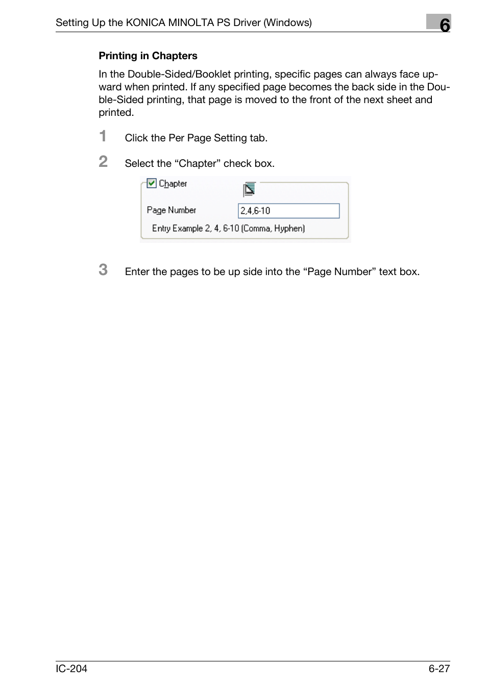 Printing in chapters -27 | Konica Minolta bizhub 420 User Manual | Page 211 / 401