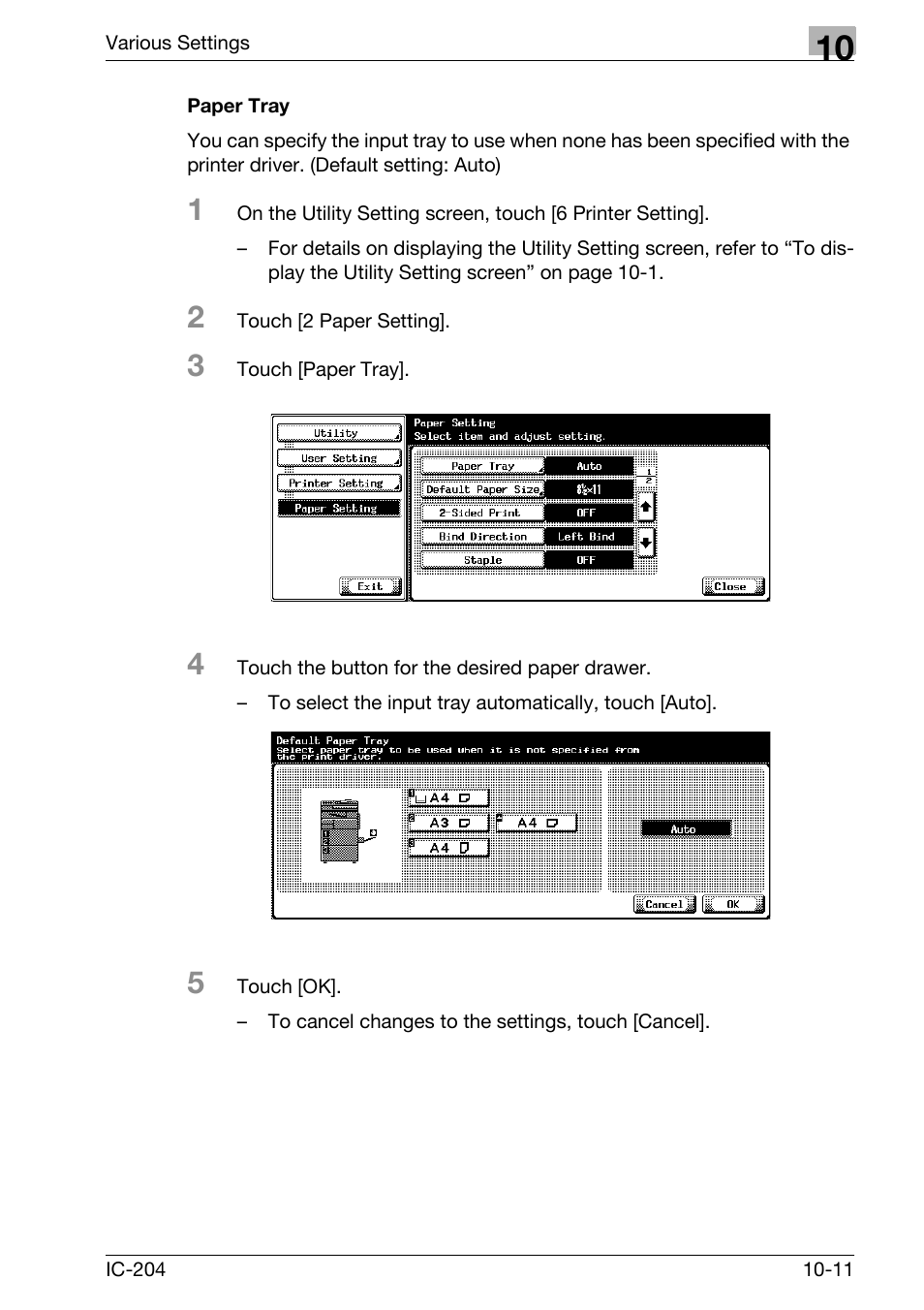 Paper tray -11 | Konica Minolta bizhub 420 User Manual | Page 286 / 401